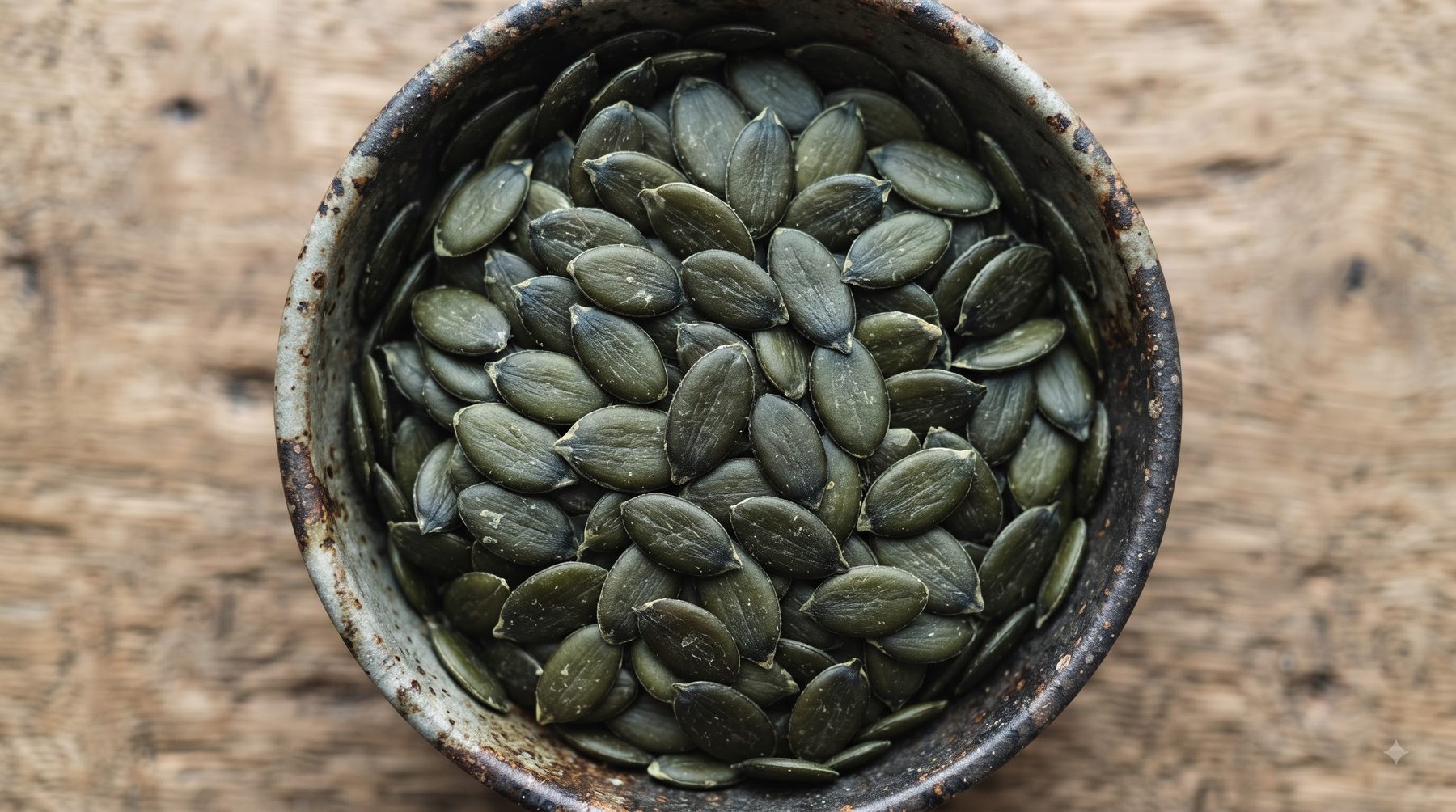 GWS pumpkin kernels — hull-less kernels piled for grading